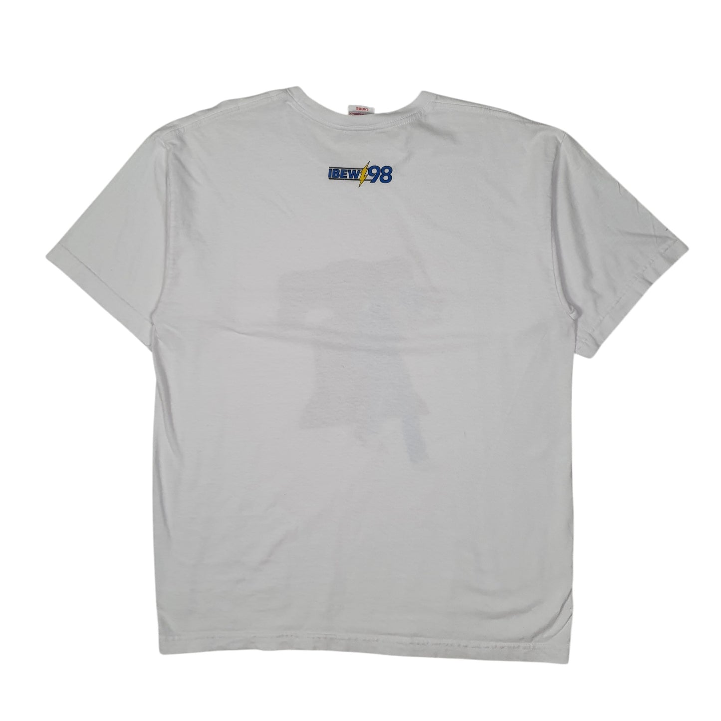 Mens White Bayside Vintage 90s Made In USA MLB Phillies Baseball  T Shirt