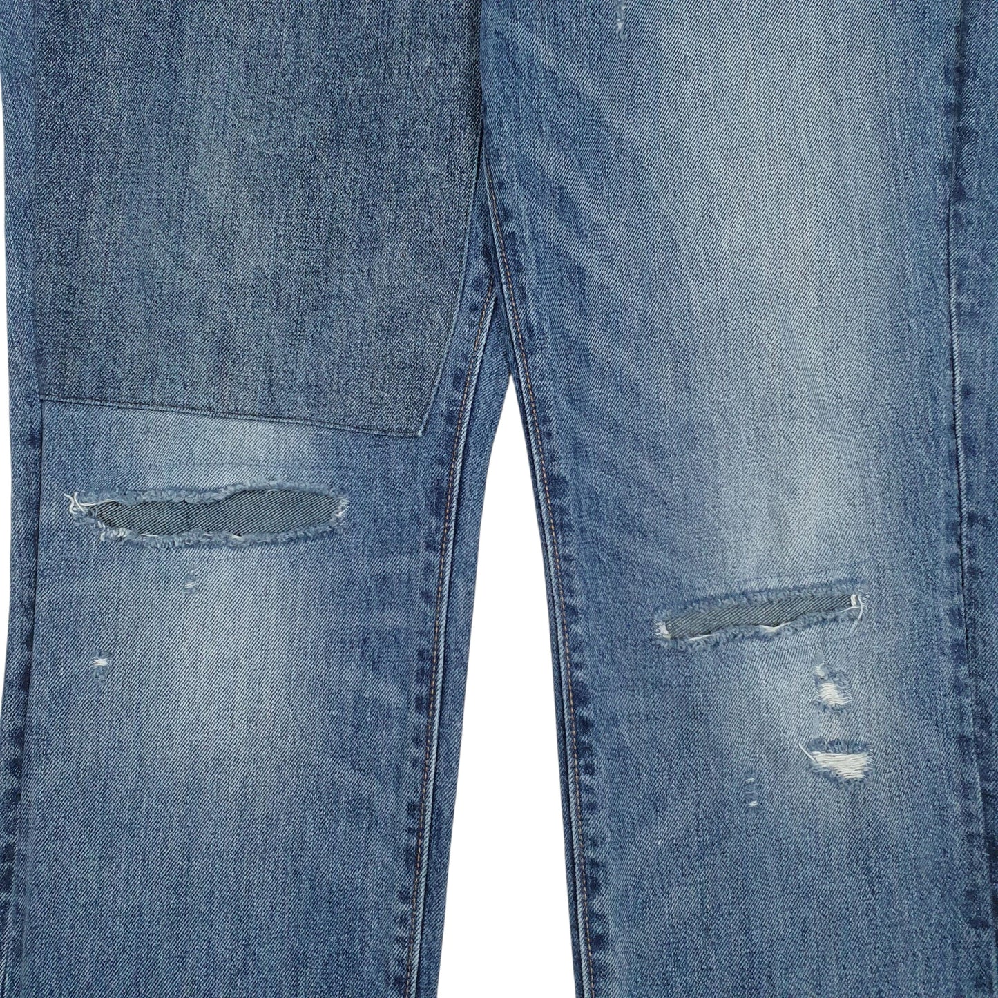 Mens Blue Levis Distressed  Jeans