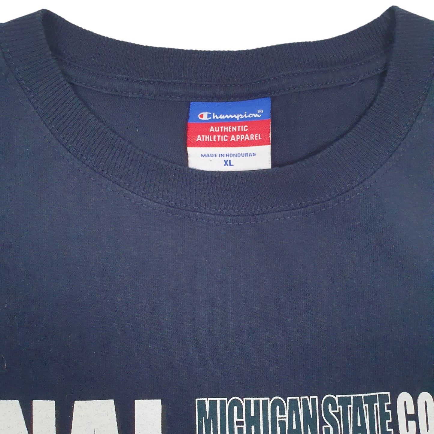 Mens Navy Champion Vintage 00s NBA  T Shirt