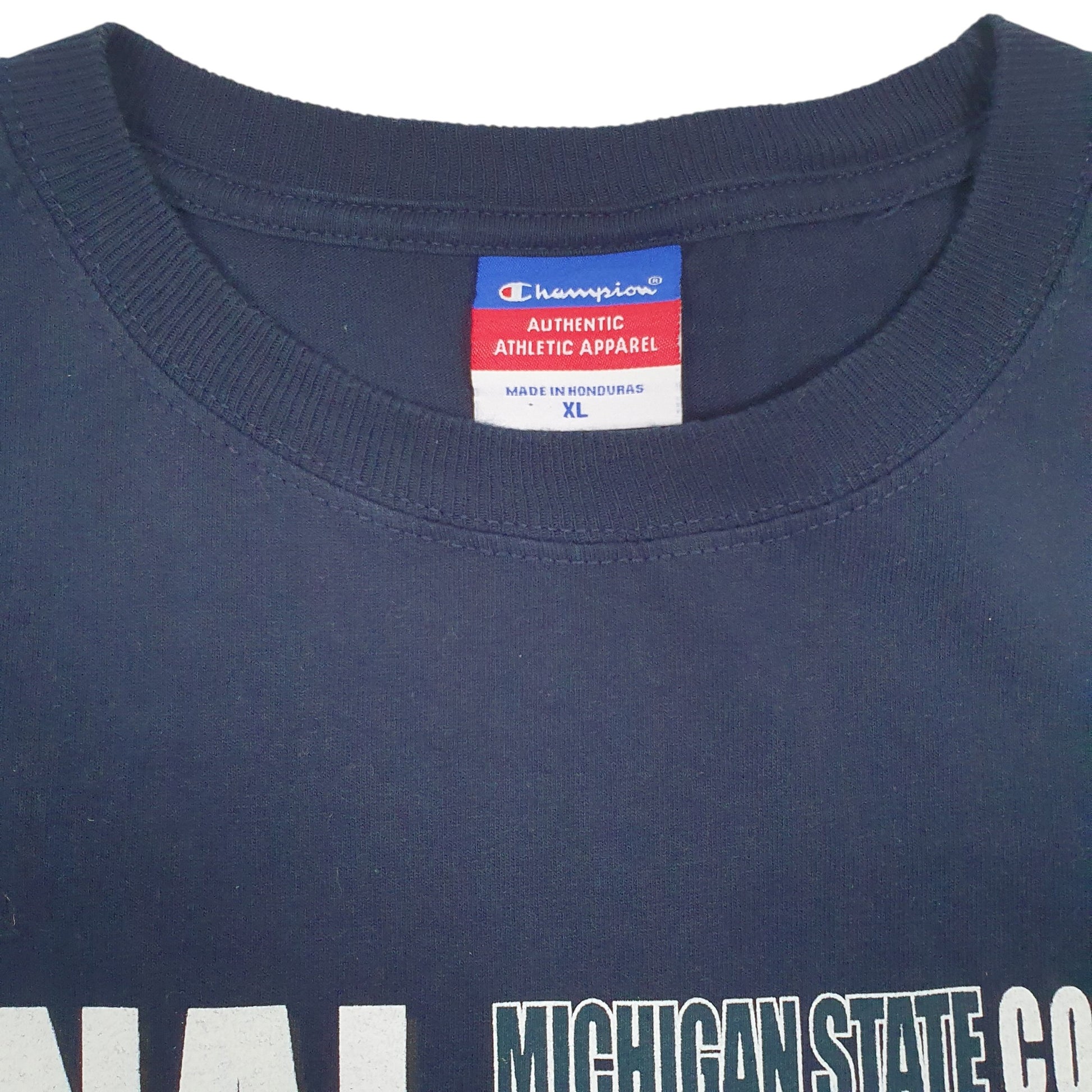 Mens Navy Champion Vintage 00s NBA  T Shirt