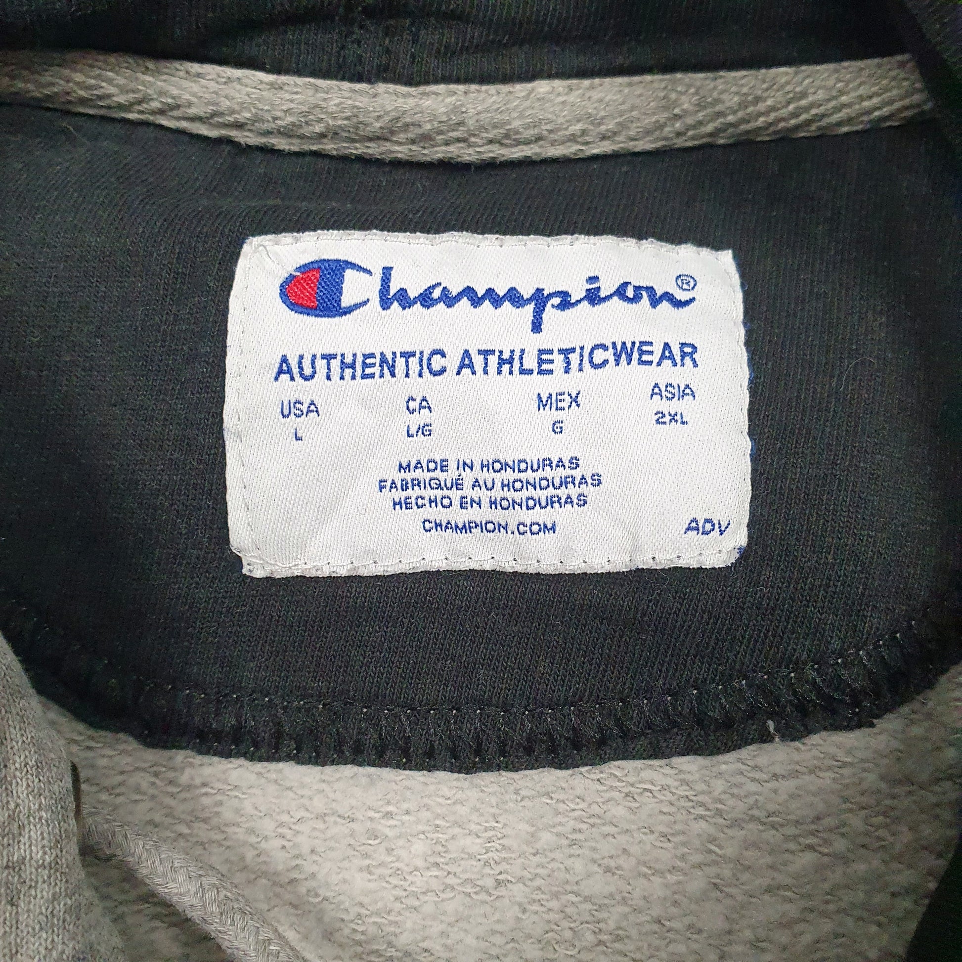 Mens Grey Champion  Hoodie Jumper