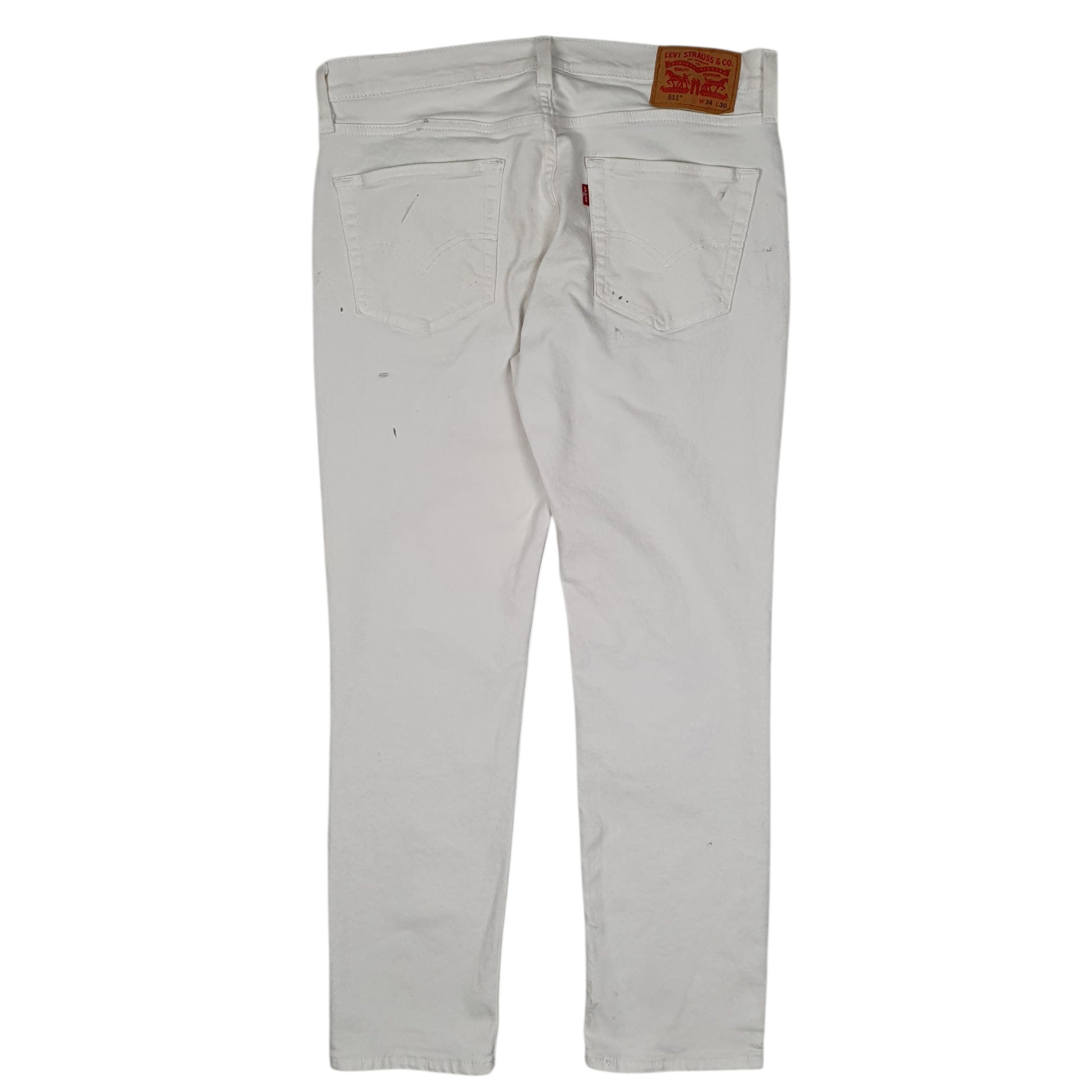 Mens White Levis   Jeans