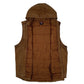 Mens Beige Wrangler Gilet Vest Hooded Crewneck Coat
