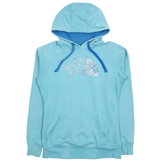 Womens Blue The North Face Spellout Hoodie Jumper