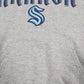 Mens Grey Champion NHL Seattle Kraken Hoodie Jumper