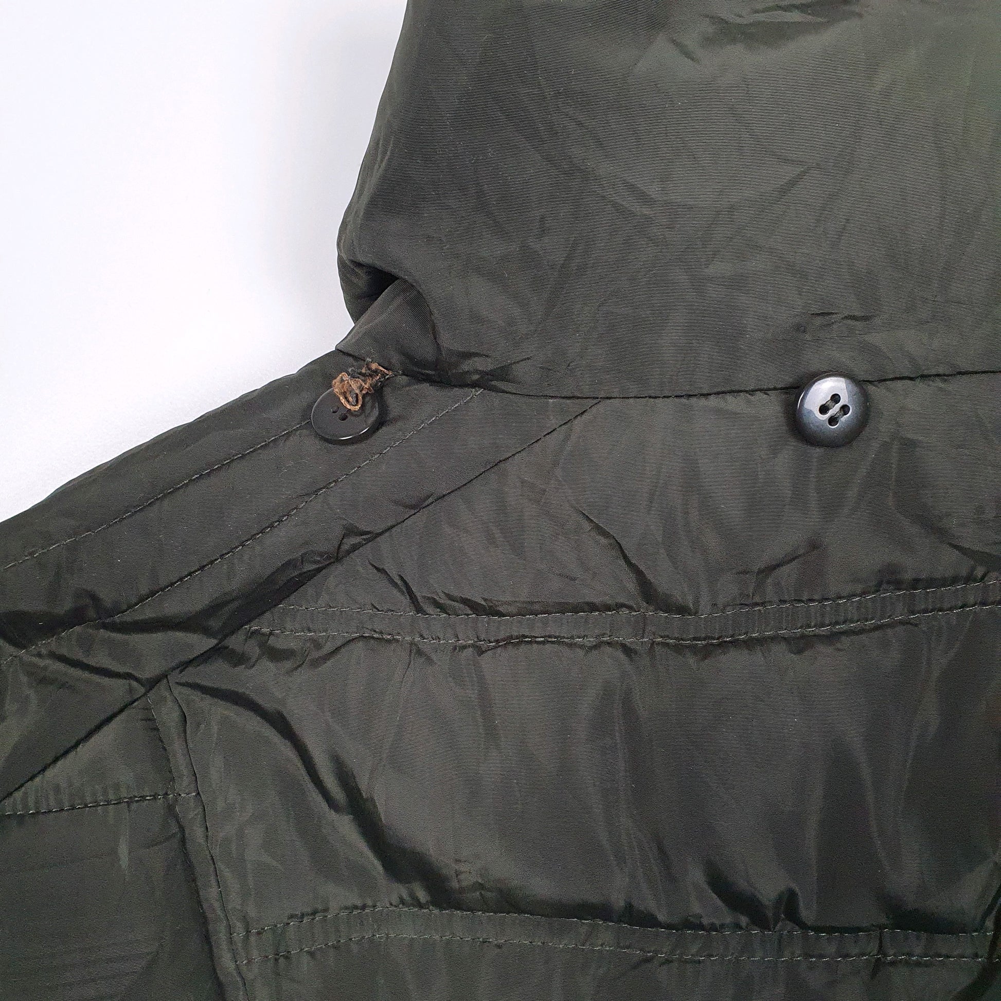 Womens Green Nautica Longline Trench  Coat