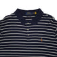 Mens Navy Polo Ralph Lauren Custom Slim Fit  Polo Shirt