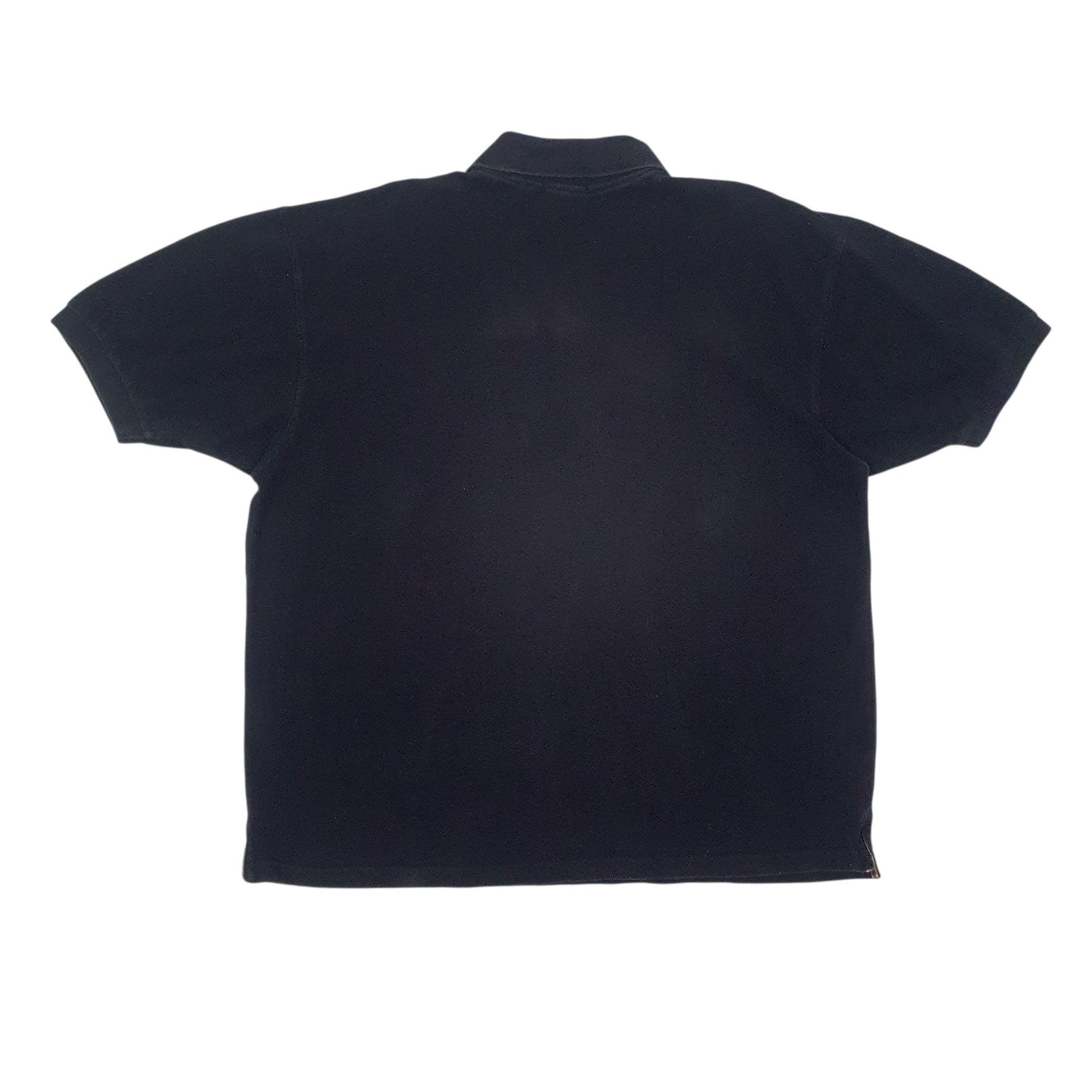 Mens Black Burberry   Polo Shirt