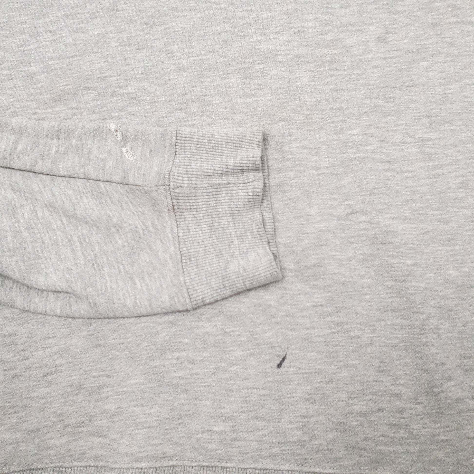 Mens Grey Champion Spellout Crewneck Jumper