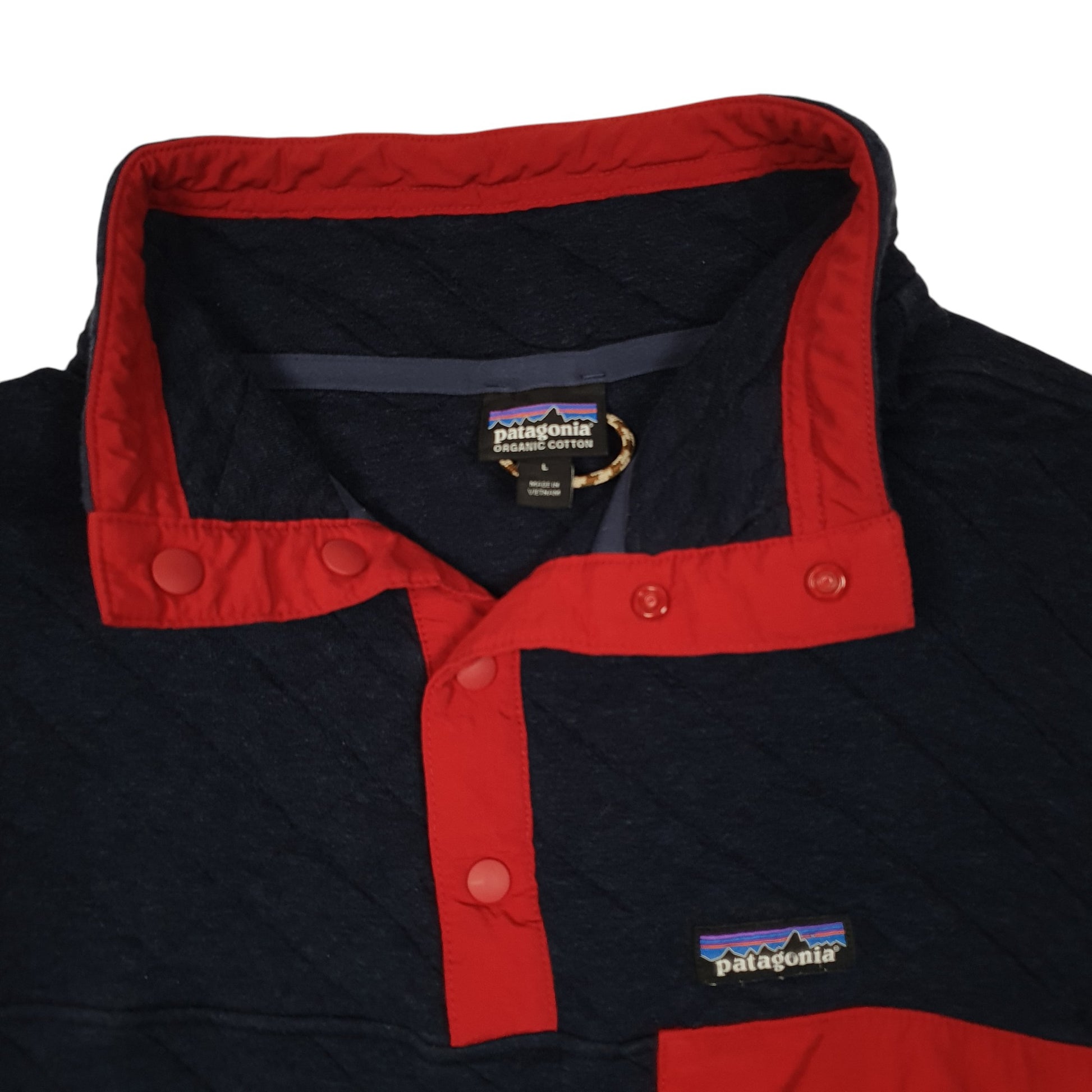 Mens Navy Patagonia Snap T Organic Quarter Zip Jumper