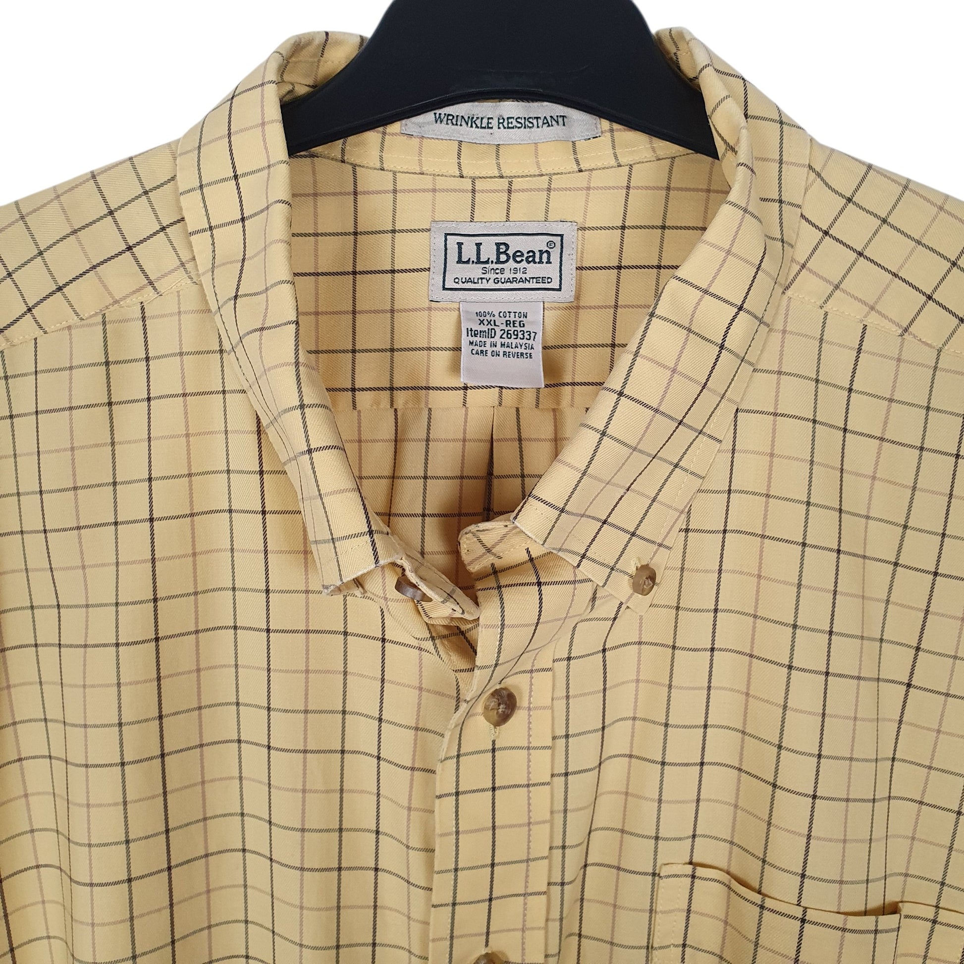 Mens Yellow L.L.Bean   Shirt
