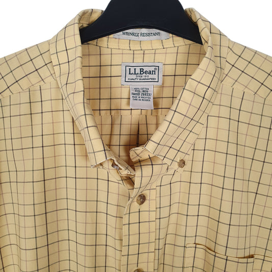 Mens Yellow L.L.Bean   Shirt