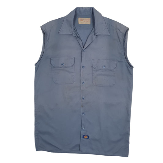 Mens Blue Dickies  Short Sleeve Shirt