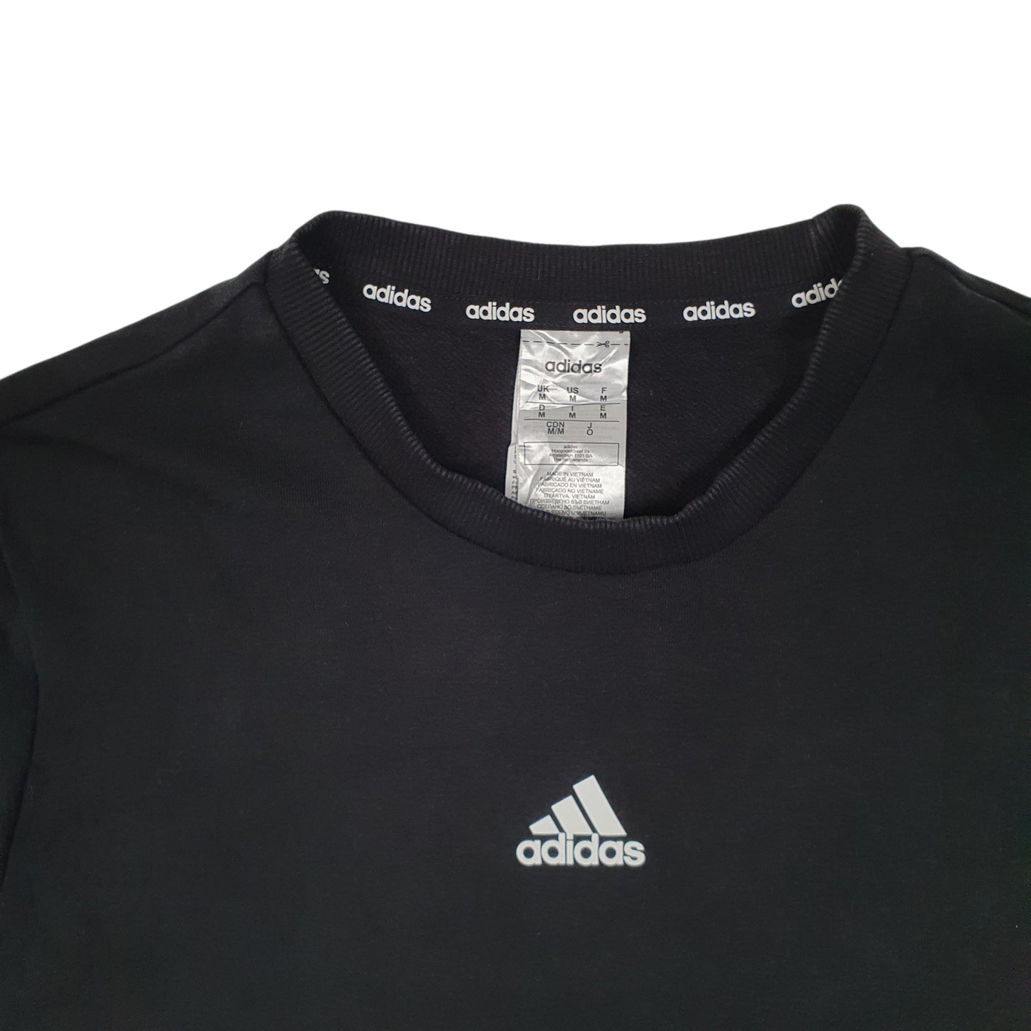 Mens Black Adidas  Crewneck Jumper