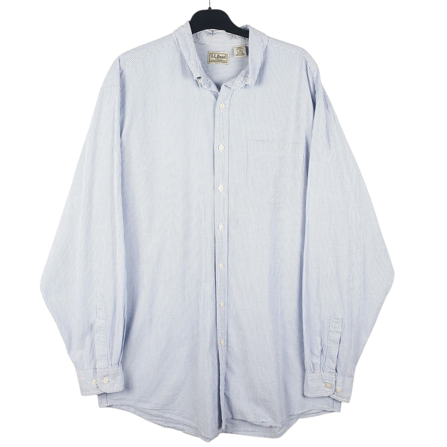 Mens Blue L.L.Bean  Long Sleeve Shirt