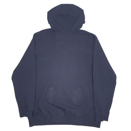 Mens Navy Carhartt Spellout Hoodie Jumper