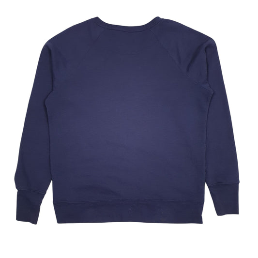 Mens Navy Champion Spellout Crewneck Jumper