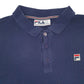Mens Navy Fila   Polo Shirt