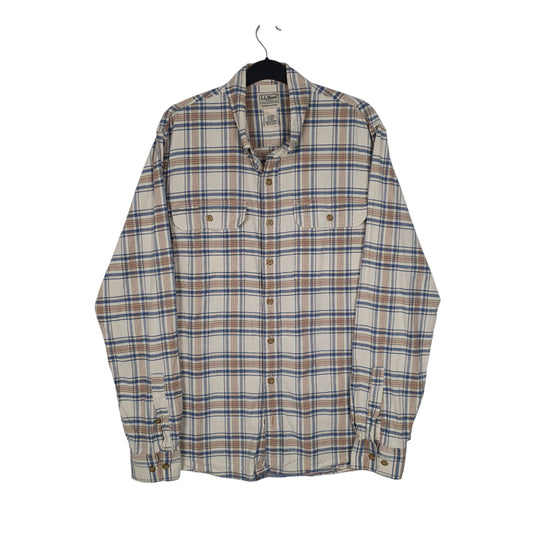 Mens Blue L.L.Bean Tall Long Sleeve Shirt