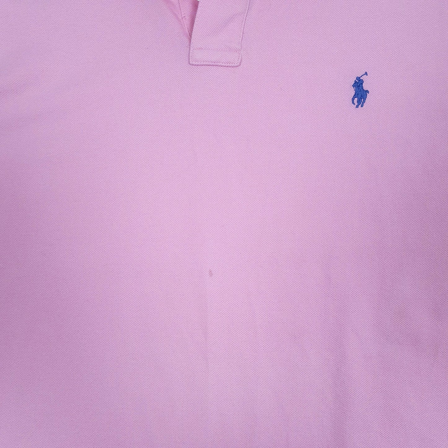 Mens Pink Polo Ralph Lauren Custom Fit  Polo Shirt