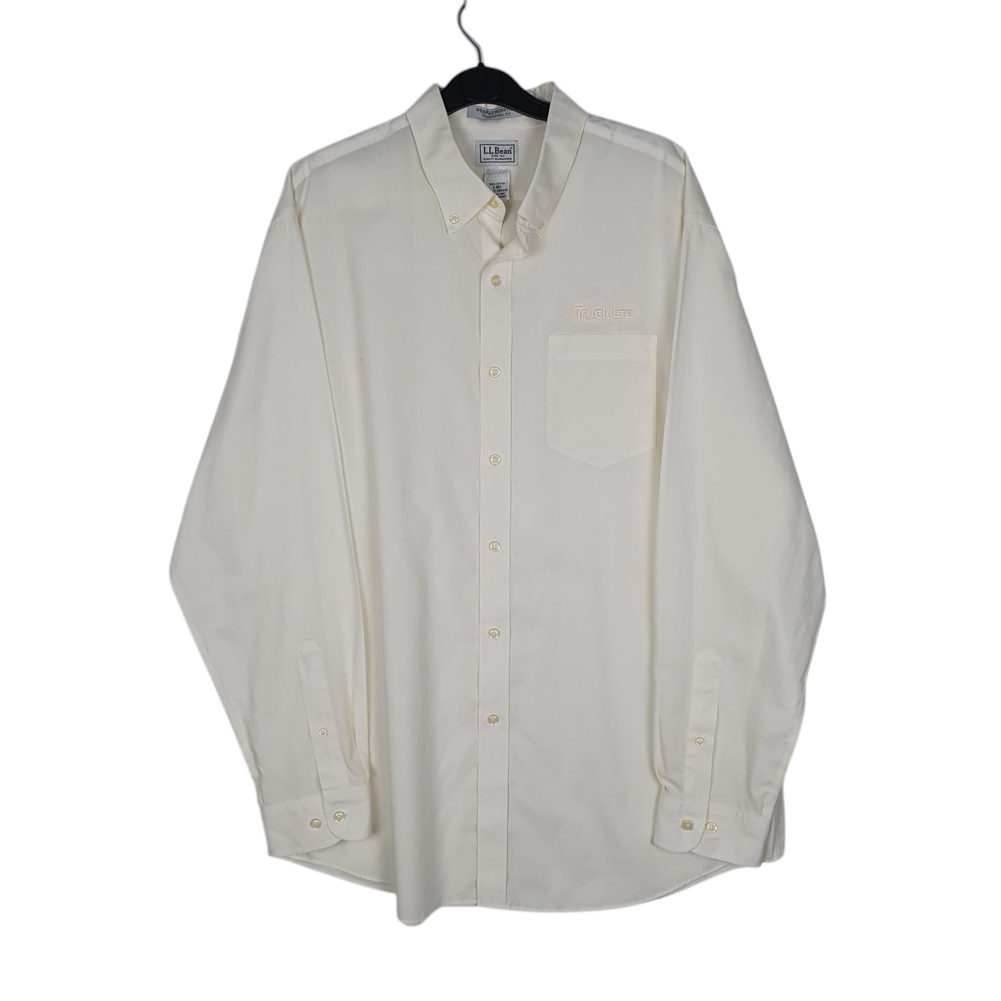 Mens Cream L.L.Bean  Long Sleeve Shirt