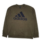 Mens Green Adidas Golf Crewneck Jumper