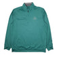 Mens Green Adidas Half Moon Links Golf Quarter Zip Jumper