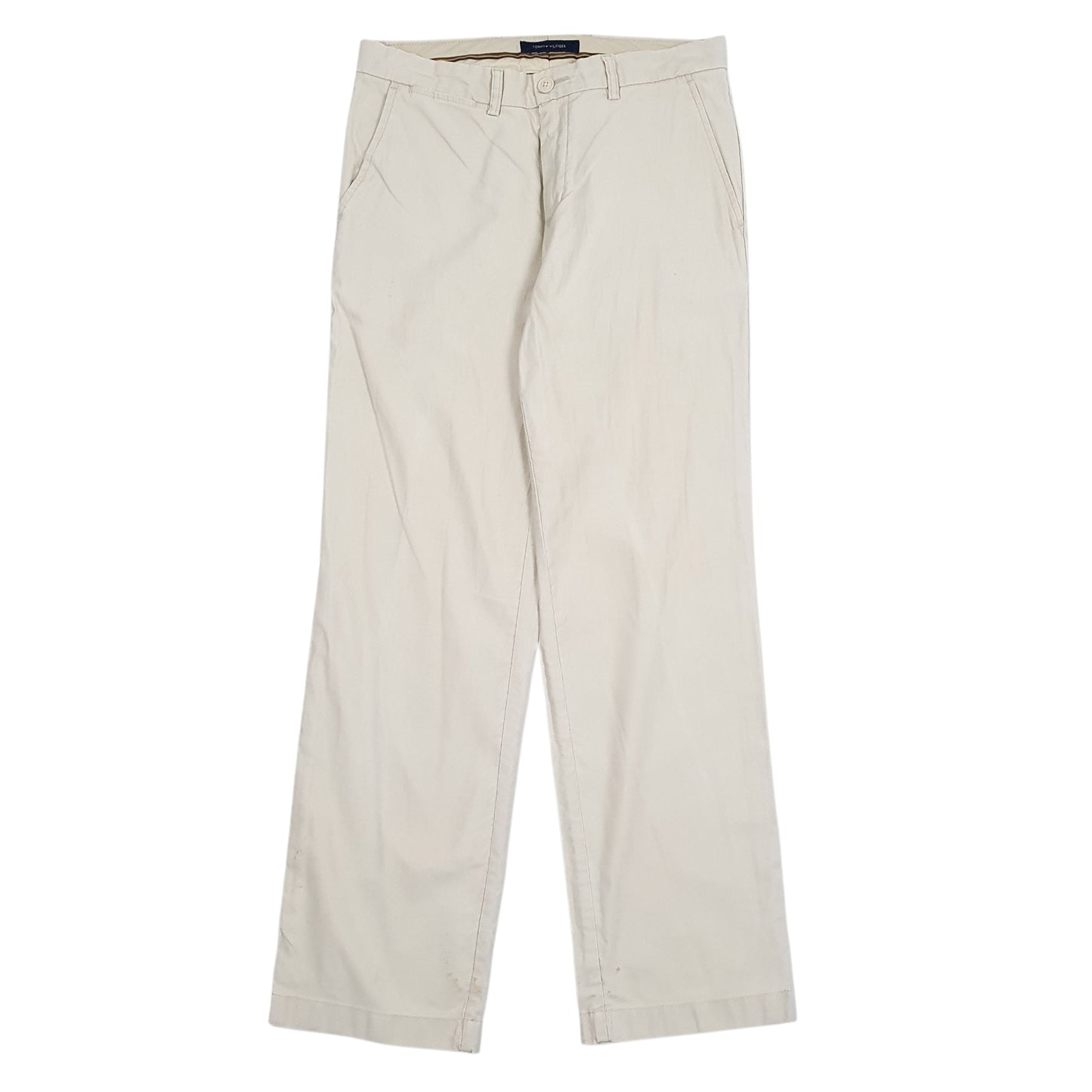 Mens Cream Tommy Hilfiger  Chino Trousers