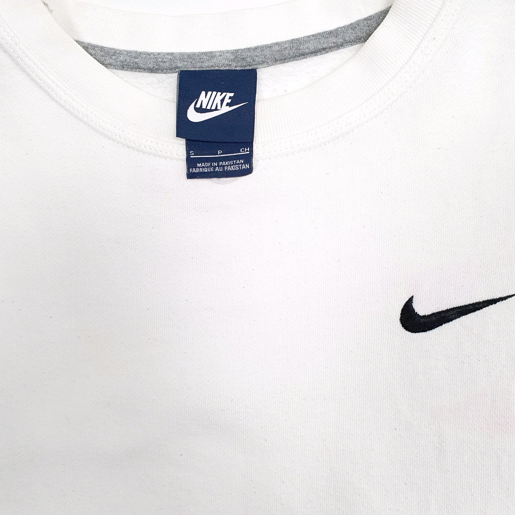 Mens White Nike  Crewneck Jumper