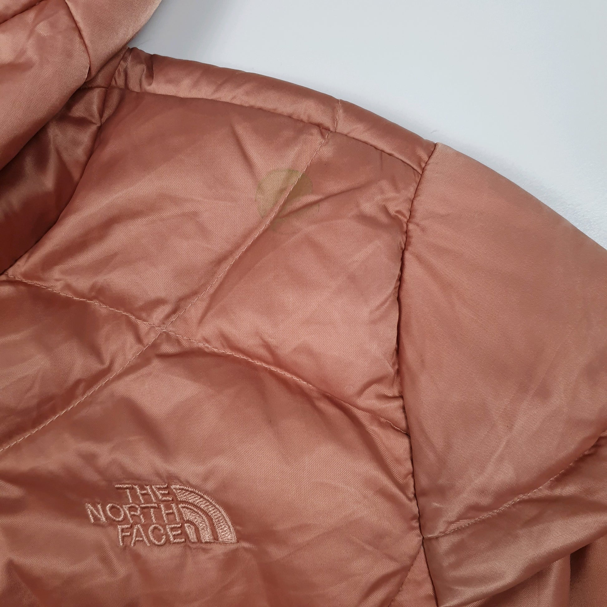 Womens Pink The North Face Longline Trench Crewneck Coat