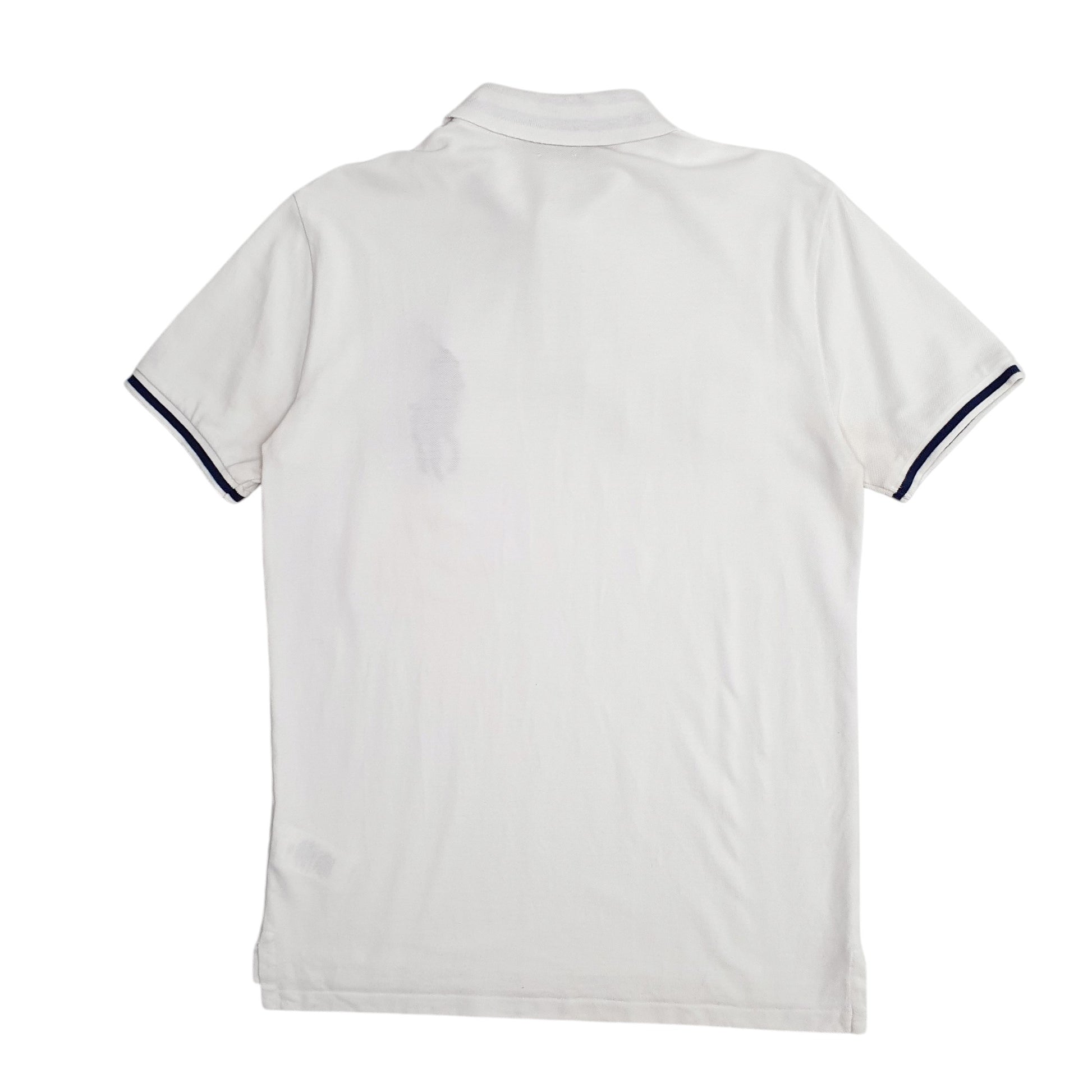 Mens White Polo Ralph Lauren Custom Slim Fit  Polo Shirt