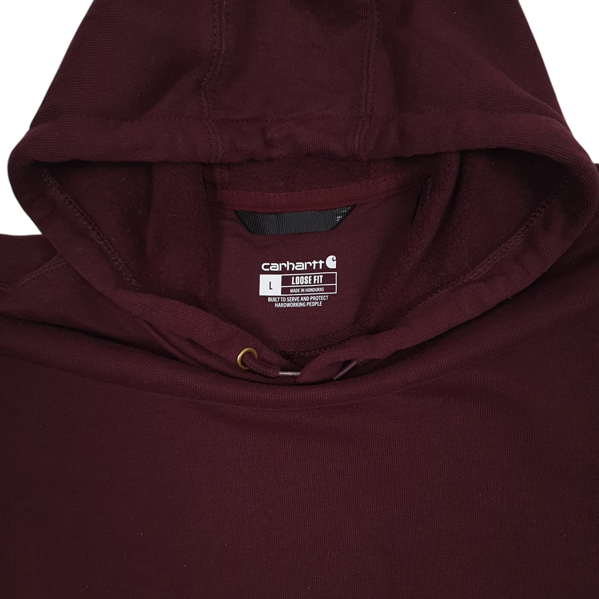 Mens Burgundy Carhartt  Hoodie Jumper
