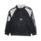 Mens Black Puma  Quarter Zip Jumper