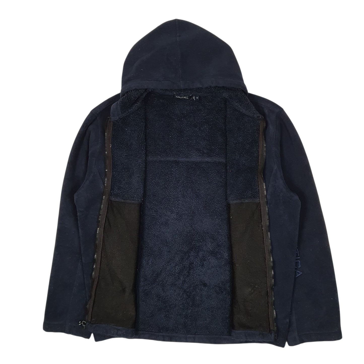 Mens Navy Nautica Competition Hoodie Full Zip Jumper