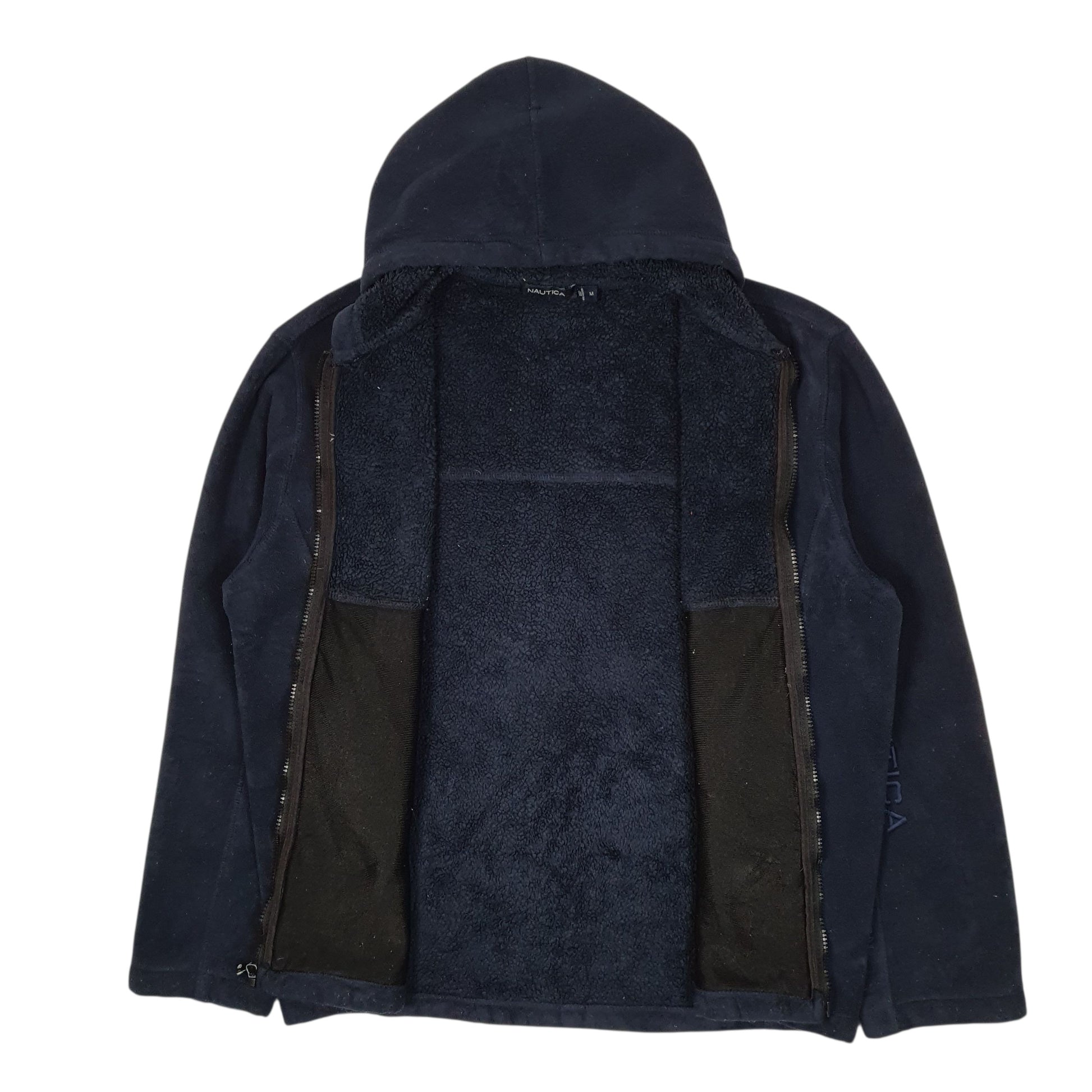 Mens Navy Nautica Competition Hoodie Full Zip Jumper