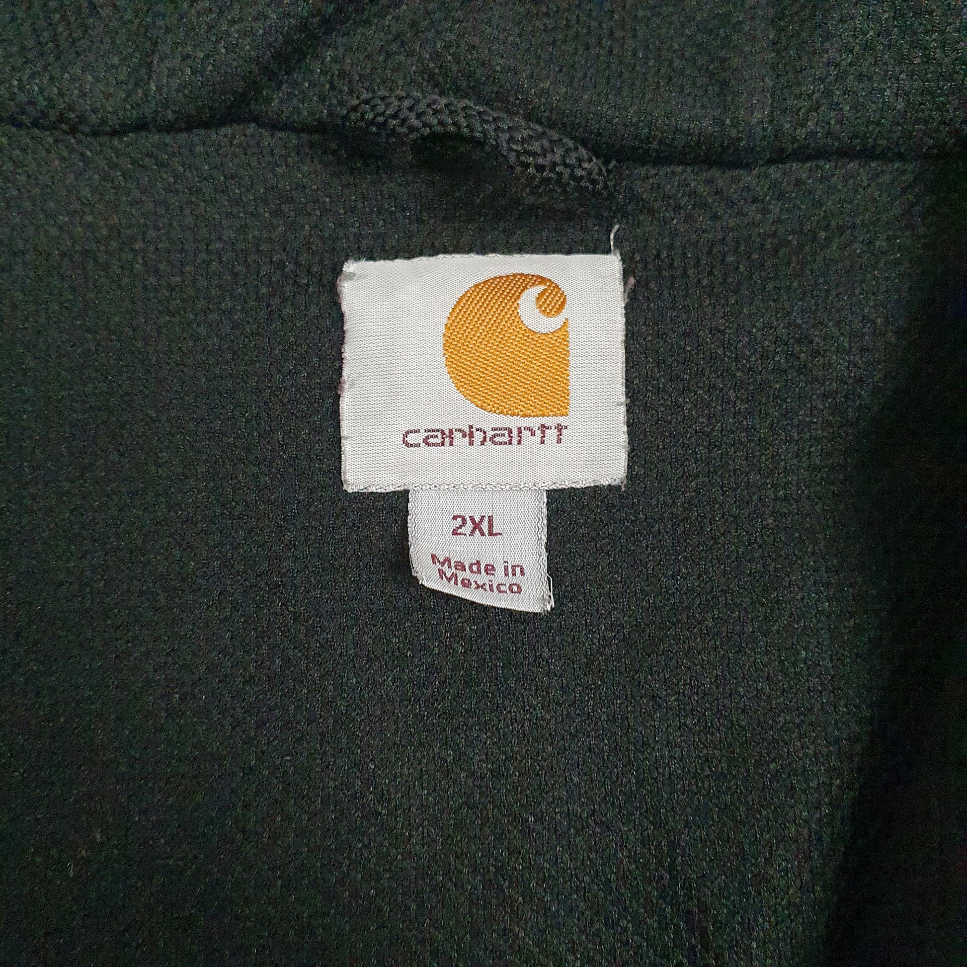 Mens Navy Carhartt Hoodie Padded Full Zip Jumper