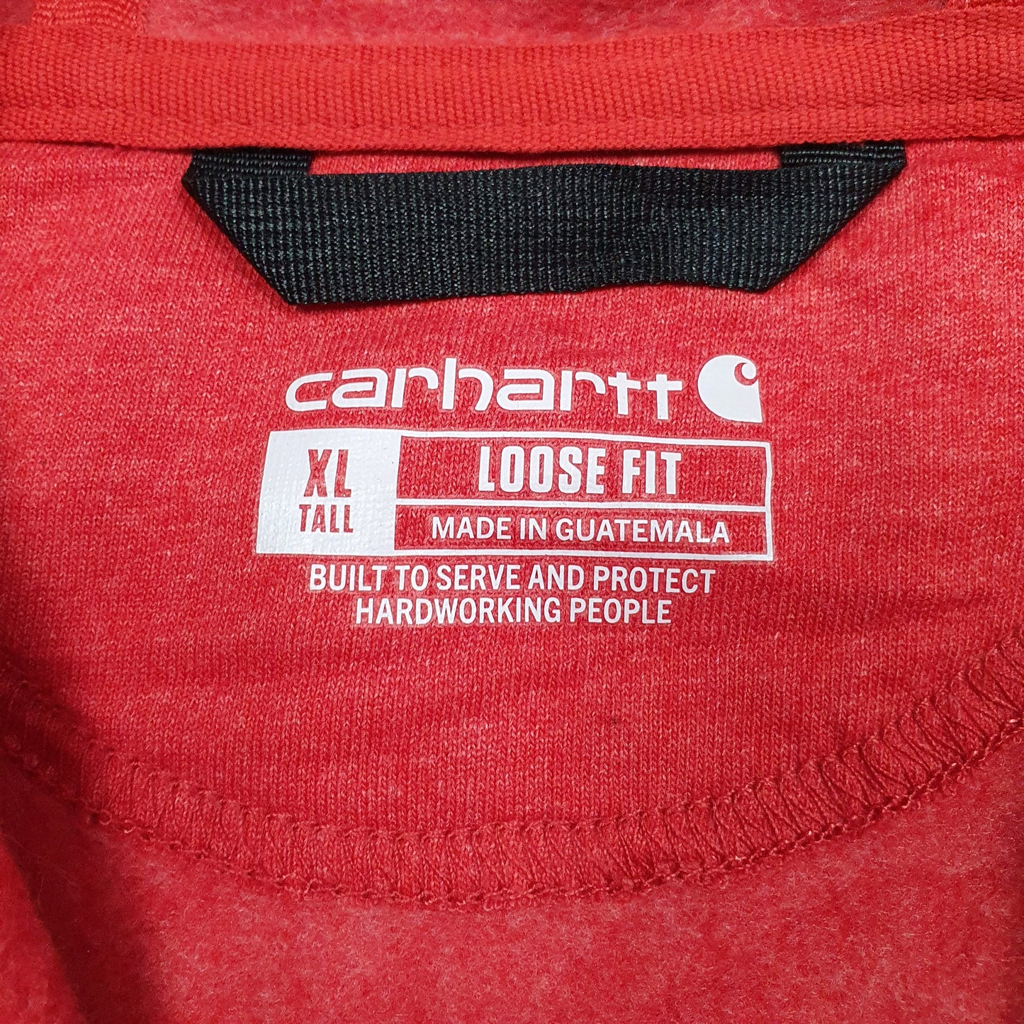 Mens Red Carhartt  Hoodie Jumper