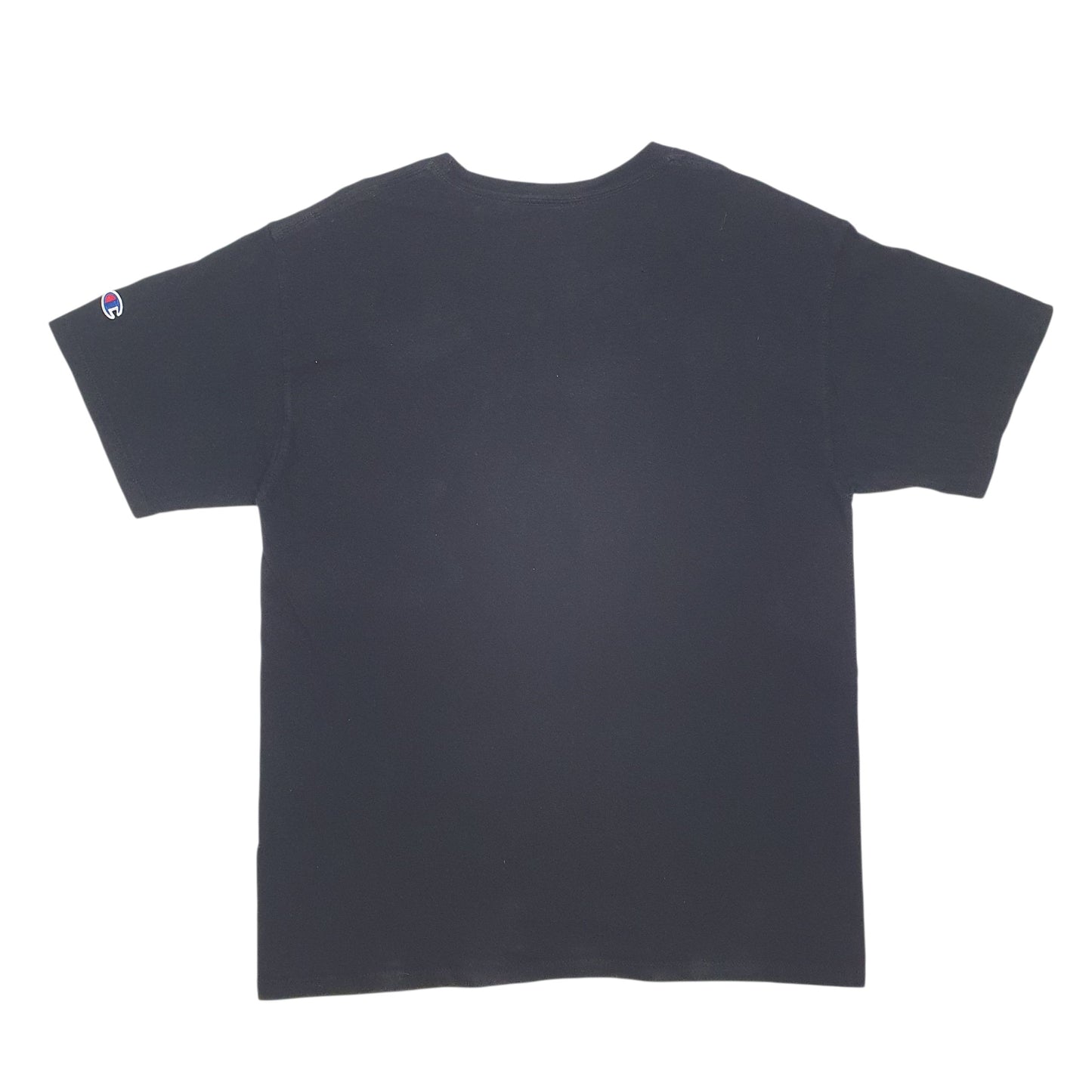 Mens Black Champion Spellout  T Shirt