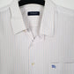 Mens White Burberry   Shirt