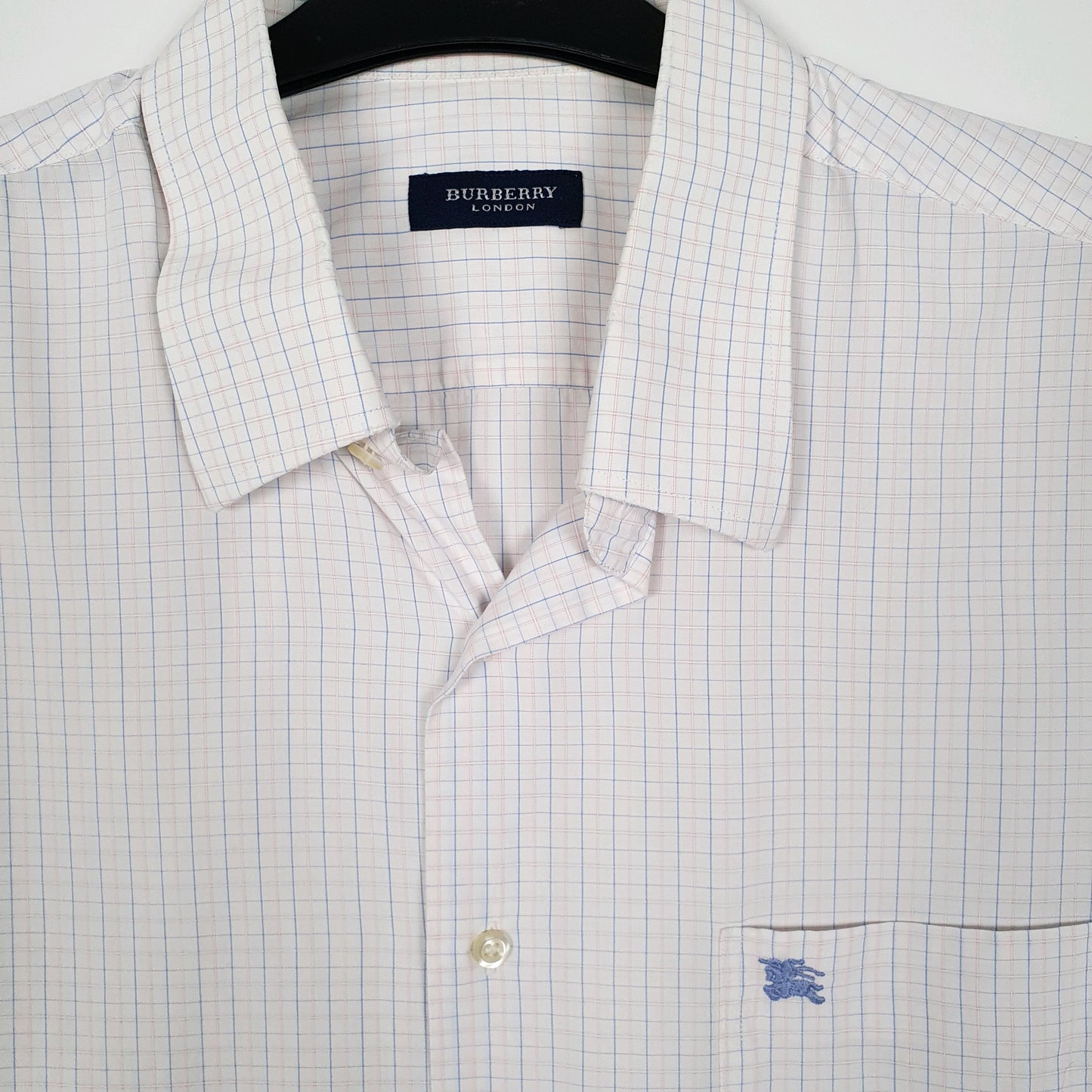 Mens White Burberry   Shirt
