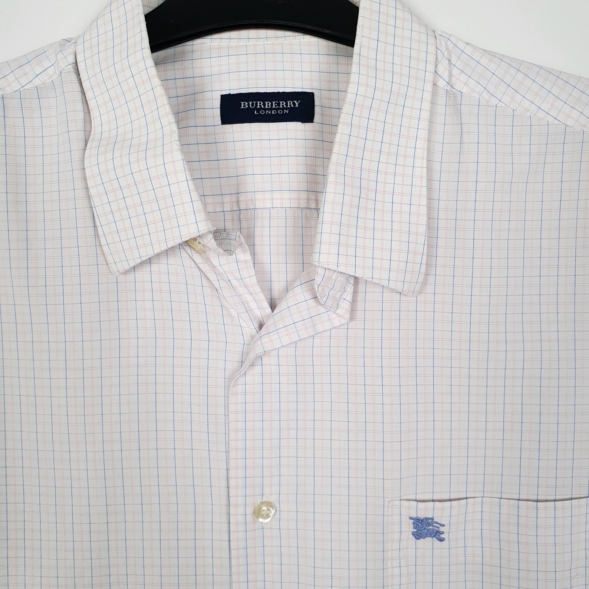 Mens White Burberry   Shirt