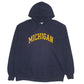 Mens Navy Champion Michigan Hoodie Jumper