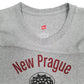 Mens Grey Hanes New Prague Lacrosse  T Shirt