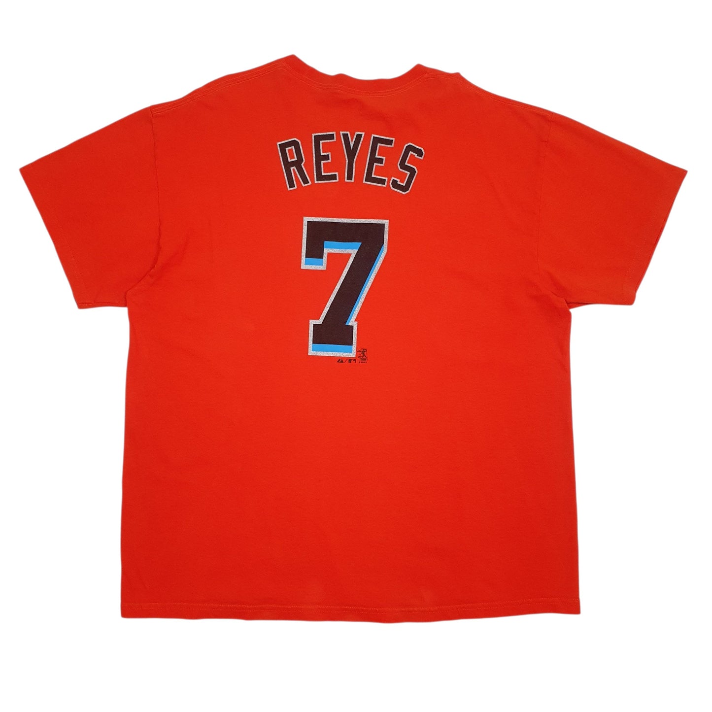 Mens Orange Majestic MLB Miami Marlins  T Shirt