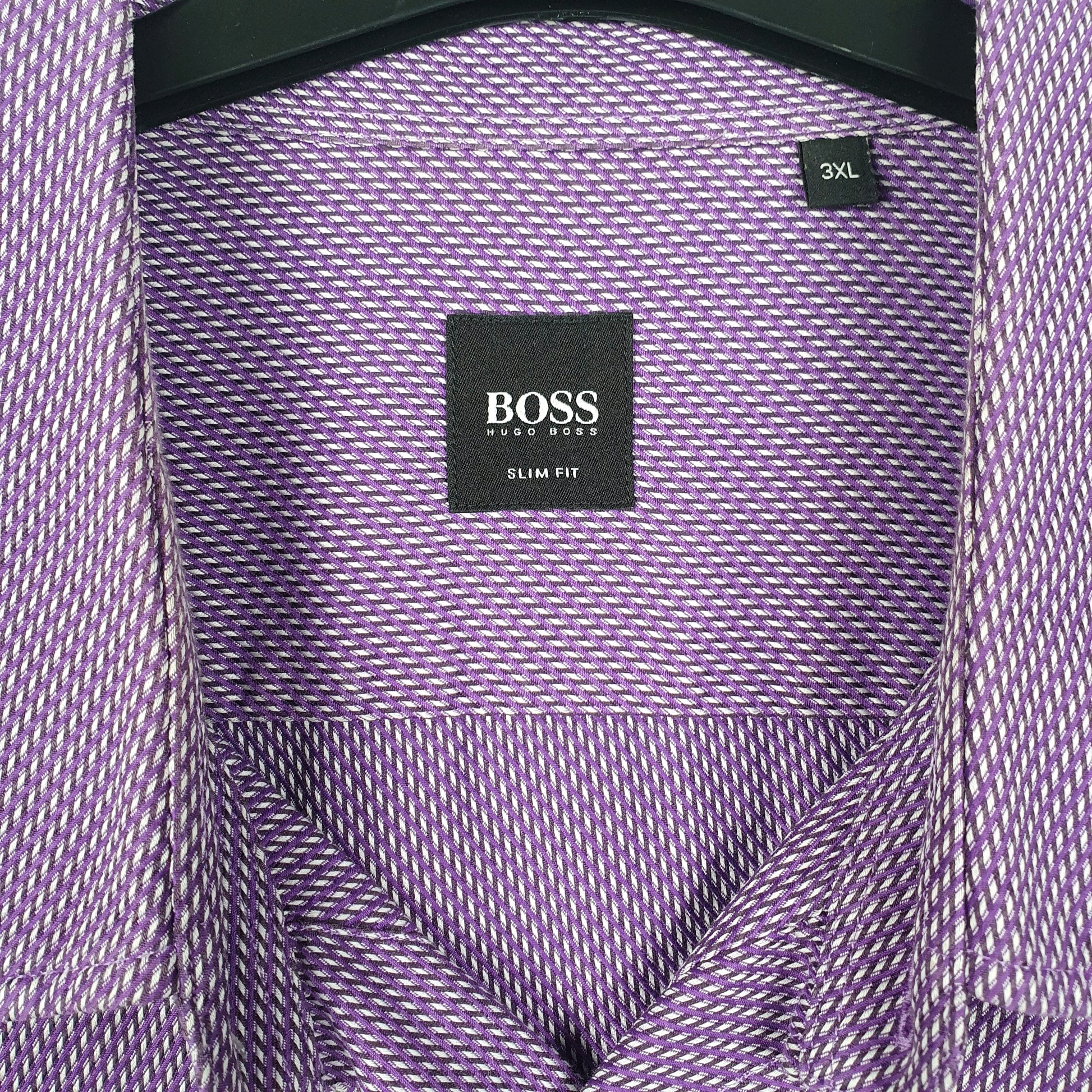 Mens Purple Hugo Boss   Shirt
