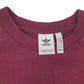 Mens Burgundy Adidas Spellout Crewneck Jumper