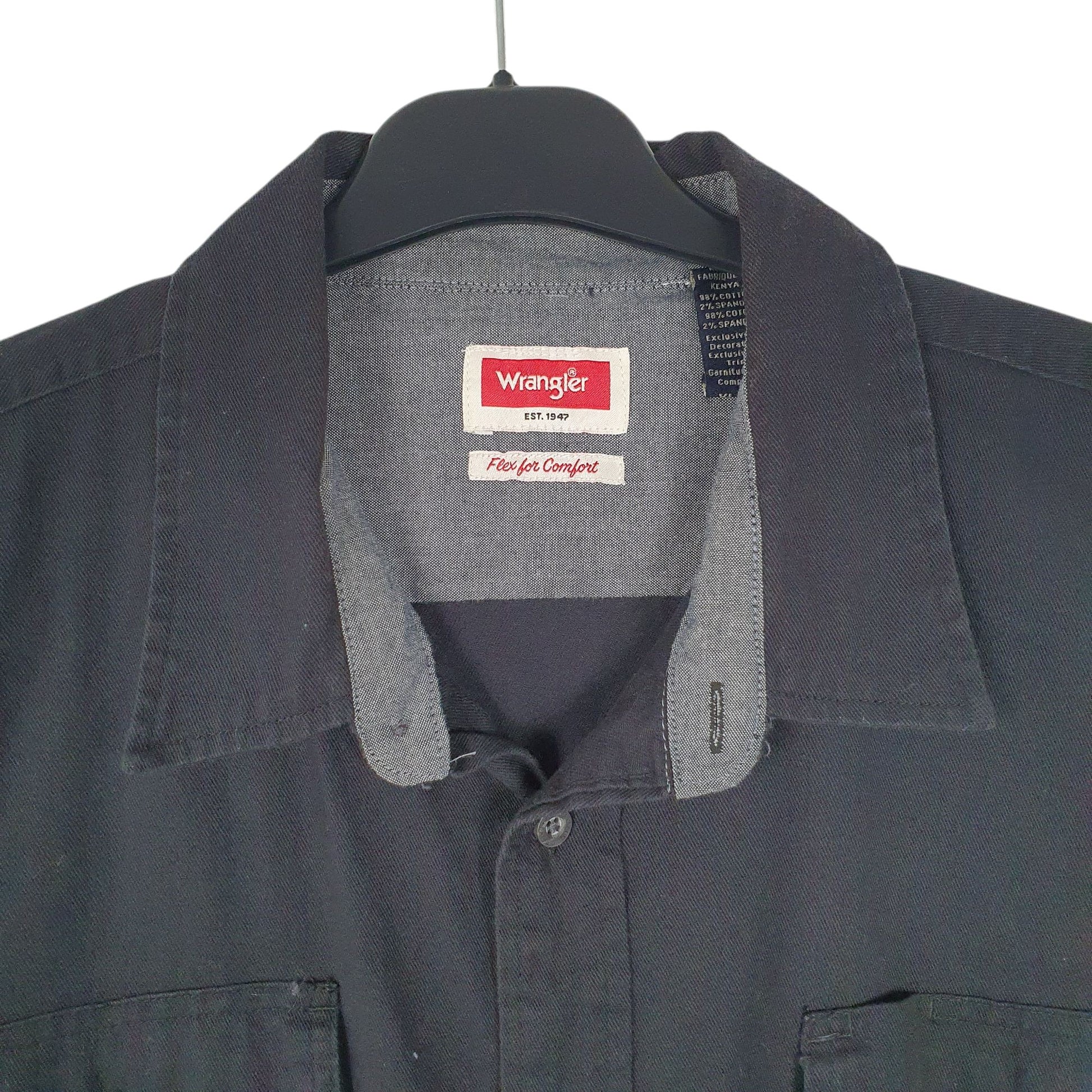 Mens Black Wrangler   Shirt