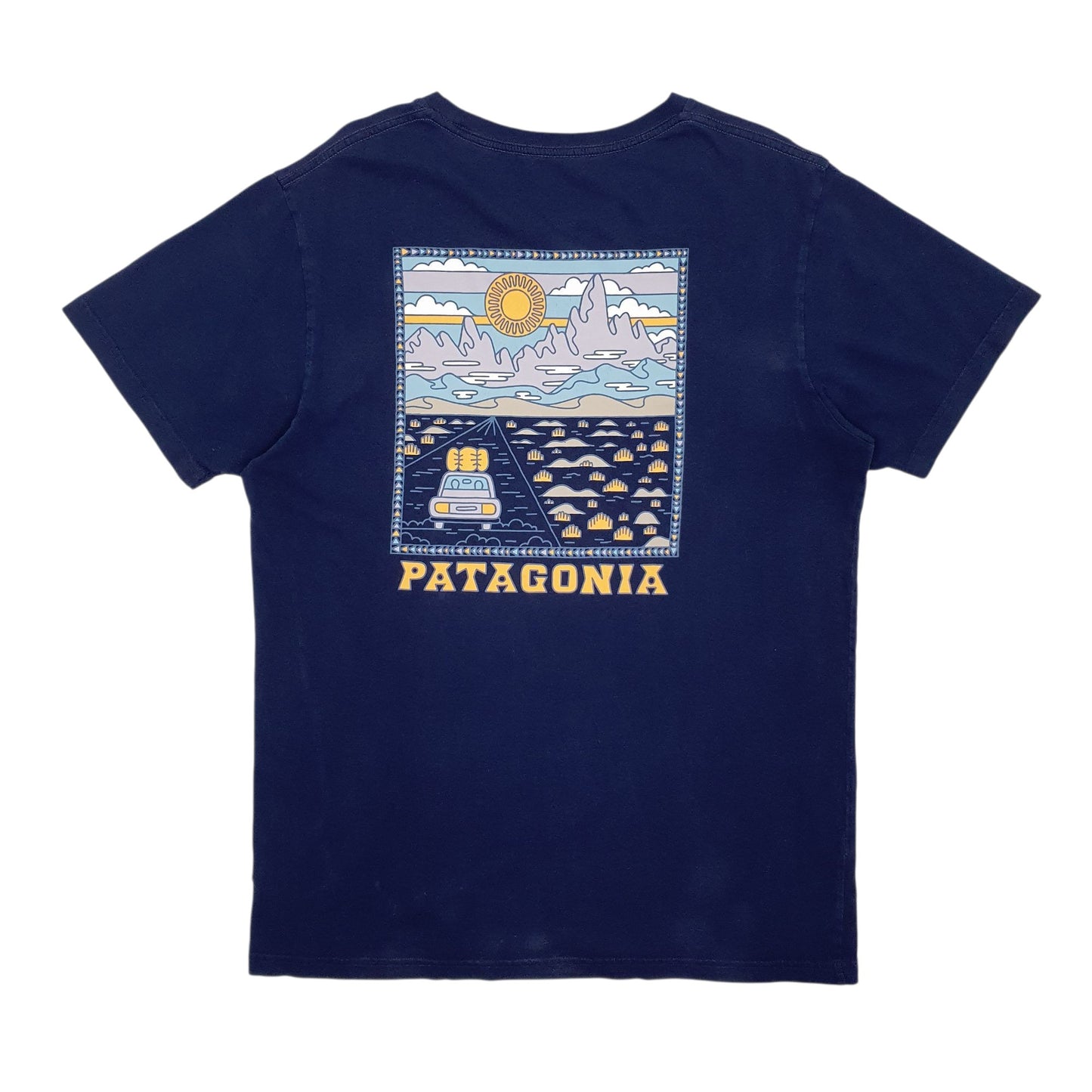 Mens Navy Patagonia Slim Fit  T Shirt