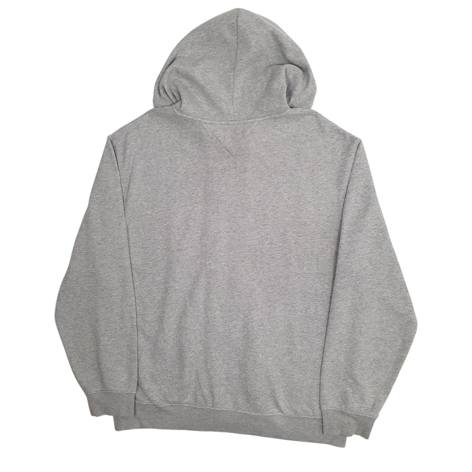 Mens Grey Tommy Hilfiger Hoodie Spellout Full Zip Jumper