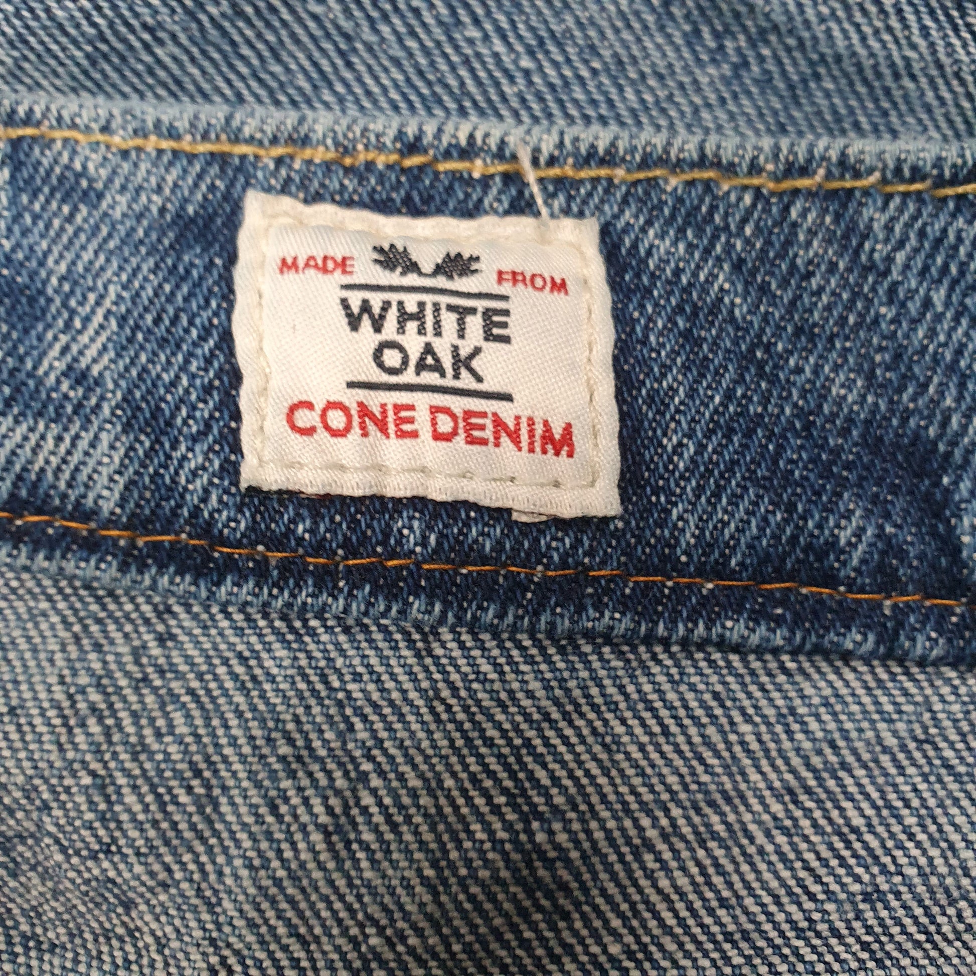 Mens Blue Levis White Oak Cone Denim  Jeans